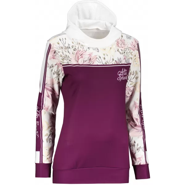  Premium-Sweatshirt für Damen ALTISPORT VOJ/ALW008MI01 BURGUND 