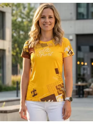 Hochwertiges Funktions-T-Shirt für Damen ALTISPORT VOJ/ALW009TR01 GELB