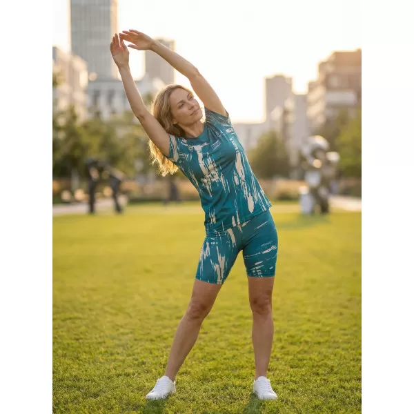  Hochwertiges Funktions-T-Shirt für Damen ALTISPORT VOJ/ALW010TR01 KEROSIN/BLAU 