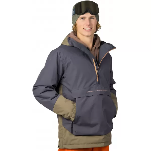  Herrenjacke HANNAH PATTY FD ASPHALT/VERBRANNTE OLIVE 