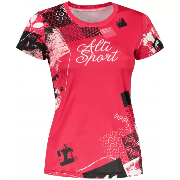  Hochwertiges Funktions-T-Shirt für Damen ALTISPORT VOJ/ALW009TR01 ROT 