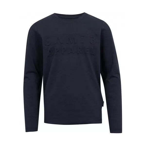  Jungen-T-Shirt mit langen Ärmeln SAM 73 CELDOR KT 501 DUNKELBLAU 