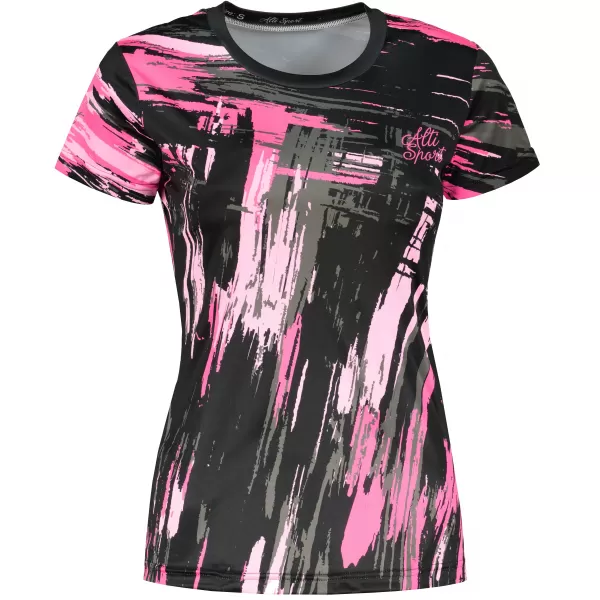  Hochwertiges Funktions-T-Shirt für Damen ALTISPORT VOJ/ALW010TR01 SCHWARZ/HELLROSA 