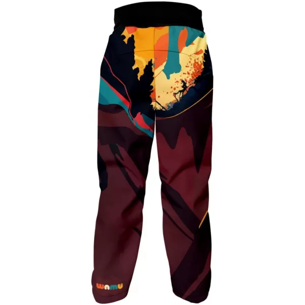  Baby Softshell Hosen WAMU MOUNTAIN BIKE TMAVÁ BUNTER 