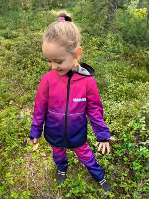 Baby Softshell Jacke WAMU MOZAIKA LILA