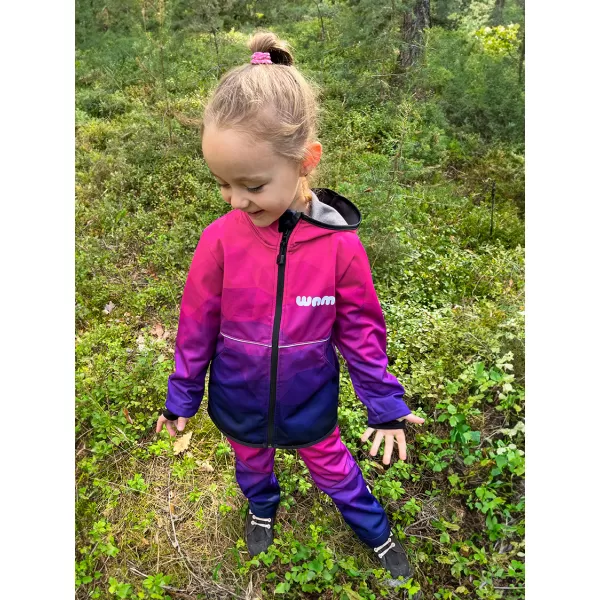  Baby Softshell Jacke WAMU MOZAIKA LILA 