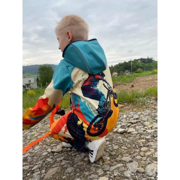  Baby Softshell Hosen WAMU MOUNTAIN BIKE SVĚTLÁ MEHR GEFÄRBT 