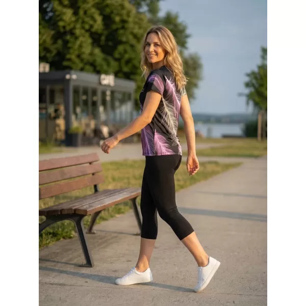  Hochwertiges Funktions-T-Shirt für Damen ALTISPORT VOJ/ALW001TR01 SCHWARZ/HELLROSA 
