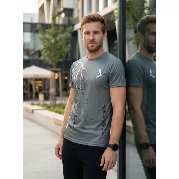  Premium-T-Shirt für Herren ALTISPORT VOJ/ALM004TR01 GRAPHIT 