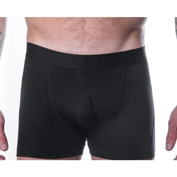  Herren-Boxershorts SENSOR MERINO AIR SCHWARZ 