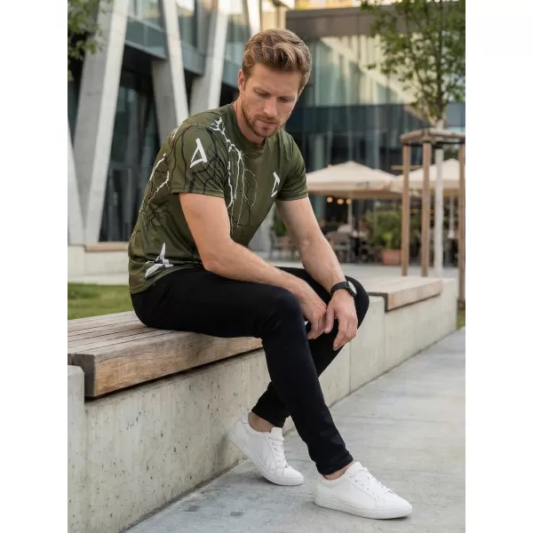  Premium-T-Shirt für Herren ALTISPORT VOJ/ALM004TR01 OLIVE 
