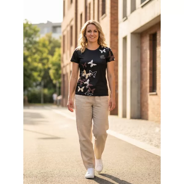 Hochwertiges Funktions-T-Shirt für Damen ALTISPORT VOJ/ALW002TR01 SCHWARZ BRAUN 