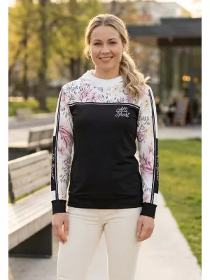 Premium-Sweatshirt für Damen ALTISPORT VOJ/ALW008MI01 SCHWARZ