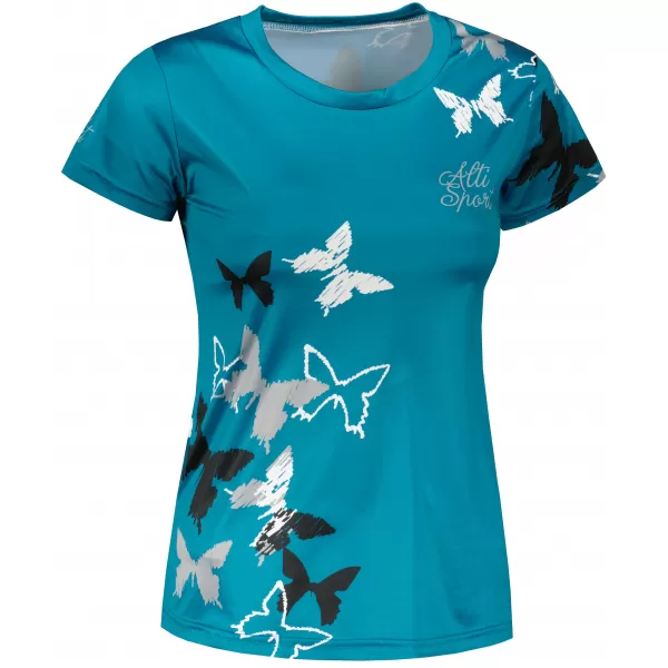  Hochwertiges Funktions-T-Shirt für Damen ALTISPORT VOJ/ALW002TR01 KEROSIN/WEIß 