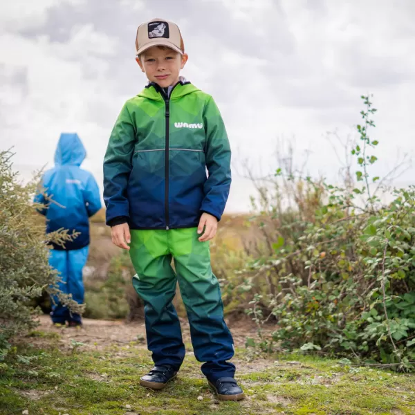  Baby Softshell Jacke WAMU MOZAIKA GRÜN 