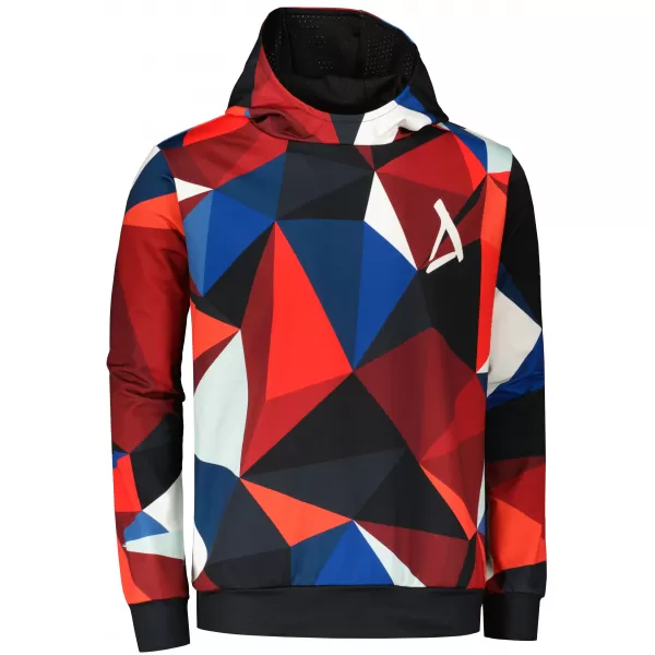 Premium-Sweatshirt für Herren ALTISPORT VOJ/ALM007MI01 MARINEBLAU/ROT 
