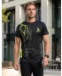Premium-T-Shirt für Herren ALTISPORT VOJ/ALM004TR01 SCHWARZ UND GELB