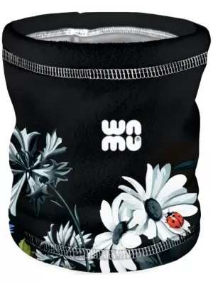 Fleece-Halstuch für Kinder WAMU LUČNÍ KYTKY SCHWARZ