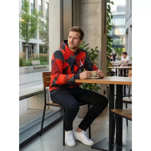  Premium-Sweatshirt für Herren ALTISPORT VOJ/ALM007MI01 ROT 