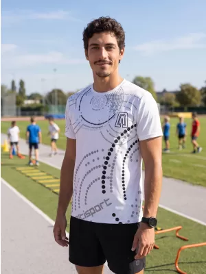 Premium-T-Shirt für Herren ALTISPORT VOJ/ALM003TR01 WEIß