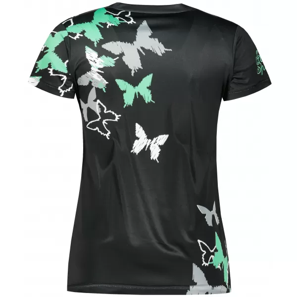  Hochwertiges Funktions-T-Shirt für Damen ALTISPORT VOJ/ALW002TR01 SCHWARZ/TÜRKIS 
