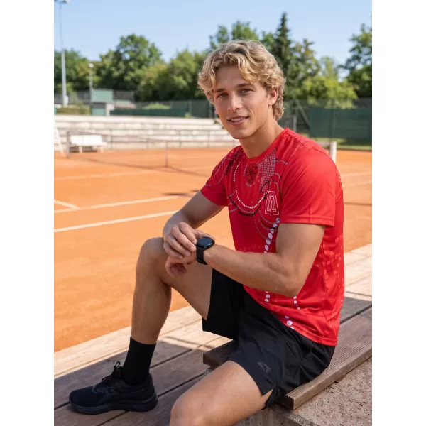  Premium-T-Shirt für Herren ALTISPORT VOJ/ALM003TR01 ROT 