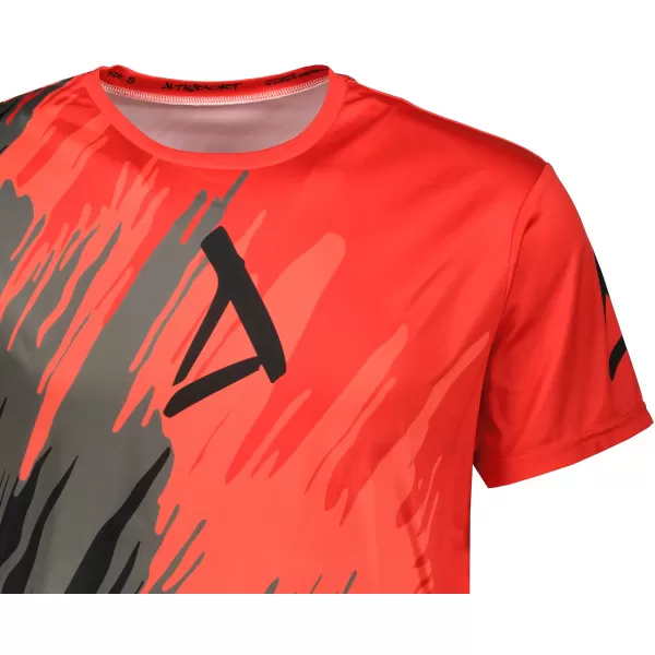  Hochwertiges Funktions-T-Shirt für Herren ALTISPORT VOJ/ALM006TR01 SCHWARZ UND ROT 