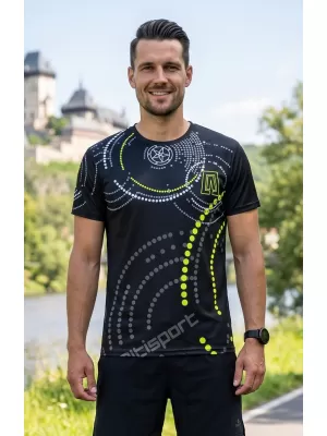 Premium-T-Shirt für Herren ALTISPORT VOJ/ALM003TR01 SCHWARZ UND GELB