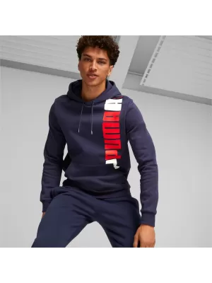 Herren-Sweatshirt PUMA ESS+ LOGO LAB HOODIE FL 675919-06 BLAU