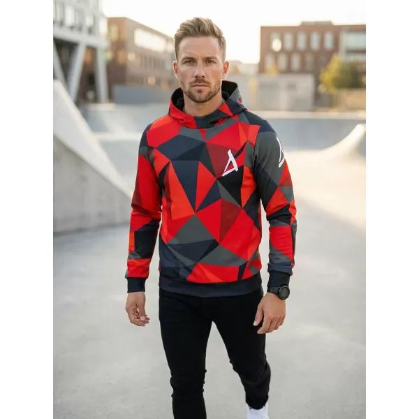  Premium-Sweatshirt für Herren ALTISPORT VOJ/ALM007MI01 ROT 