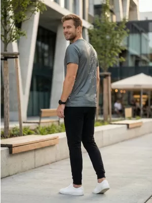 Premium-T-Shirt für Herren ALTISPORT VOJ/ALM004TR01 GRAPHIT