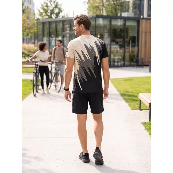  Hochwertiges Funktions-T-Shirt für Herren ALTISPORT VOJ/ALM006TR01 SCHWARZ BRAUN 
