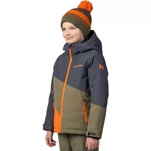  Kinderjacke HANNAH KIGALI JR ASPHALT/VERBRANNTE OLIVE 