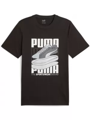Herren-T-Shirt PUMA GRAPHICS SNEAKER TEE 677186-01 SCHWARZ