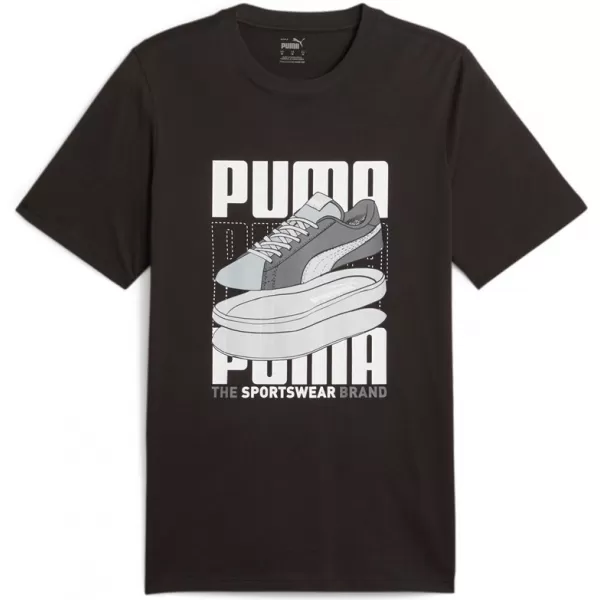  Herren-T-Shirt PUMA GRAPHICS SNEAKER TEE 677186-01 SCHWARZ 