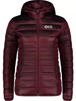 Steppjacke für Damen NORDBLANC SPARKLE NBWJL7947 BURGUND