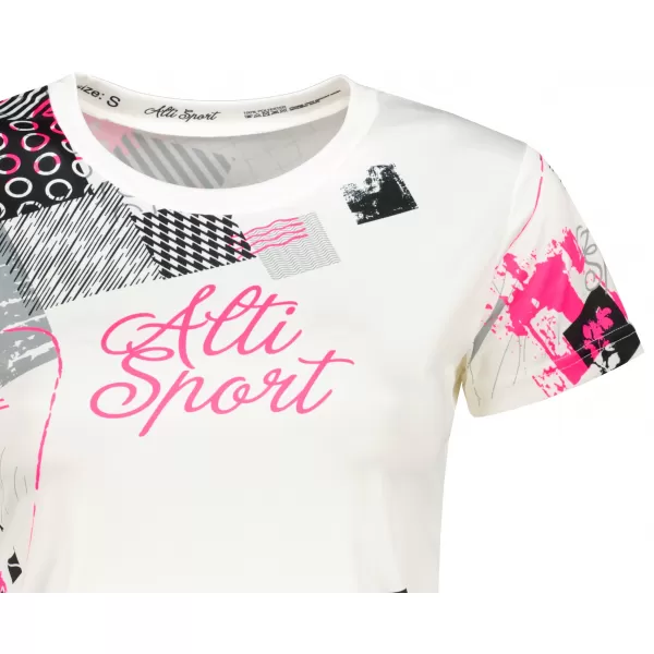  Hochwertiges Funktions-T-Shirt für Damen ALTISPORT VOJ/ALW009TR01 WEIß 