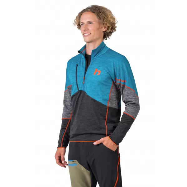  Herren-Sweatshirt HANNAH NIRO HZ FAYENCE/ANTHRAZIT MEL 
