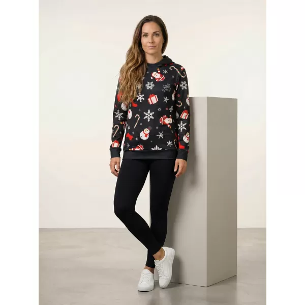  Premium-Sweatshirt für Damen ALTISPORT VOJ/ALWVN1MI01 SCHWARZ 