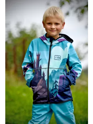 Baby Softshell Jacke WAMU DRAGON FANTASY BLAU