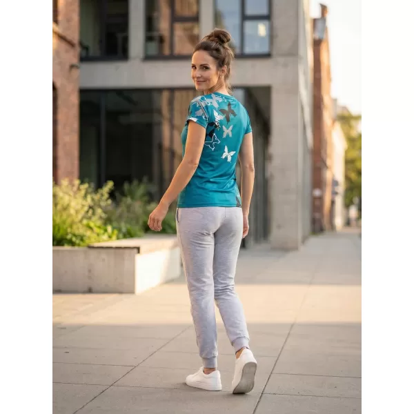  Hochwertiges Funktions-T-Shirt für Damen ALTISPORT VOJ/ALW002TR01 KEROSIN/WEIß 