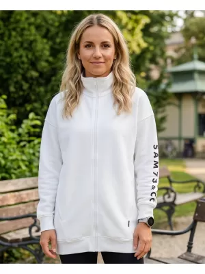 Erweitertes Damen-Sweatshirt SAM 73 ASAJJ WM 781 CREMEFARBEN