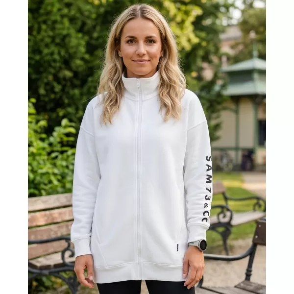  Erweitertes Damen-Sweatshirt SAM 73 ASAJJ WM 781 CREMEFARBEN 