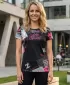 Hochwertiges Funktions-T-Shirt für Damen ALTISPORT VOJ/ALW009TR01 SCHWARZ/HELLROSA