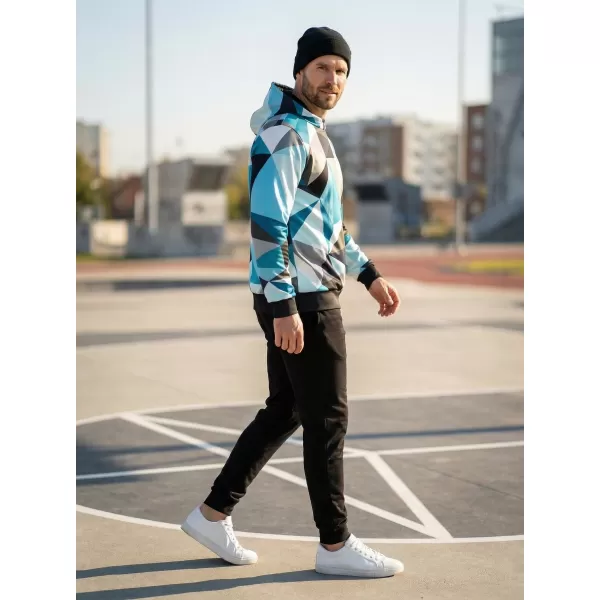  Premium-Sweatshirt für Herren ALTISPORT VOJ/ALM007MI01 BLAU GRAU 