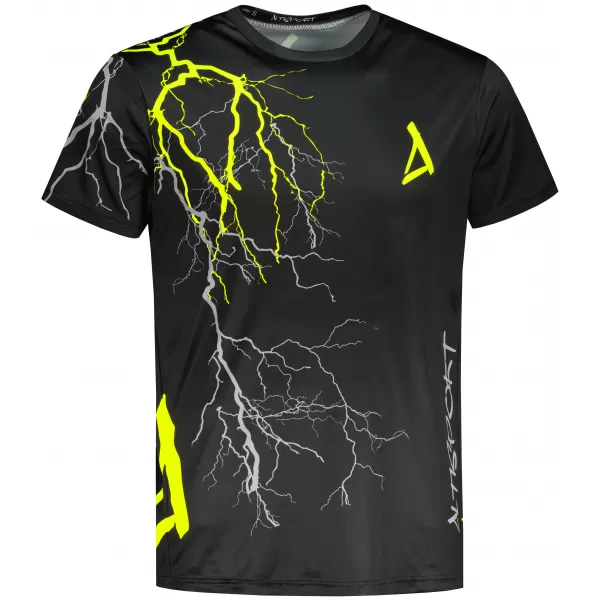  Premium-T-Shirt für Herren ALTISPORT VOJ/ALM004TR01 SCHWARZ UND GELB 