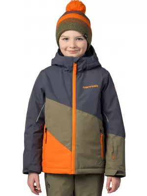 Kinderjacke HANNAH KIGALI JR ASPHALT/VERBRANNTE OLIVE
