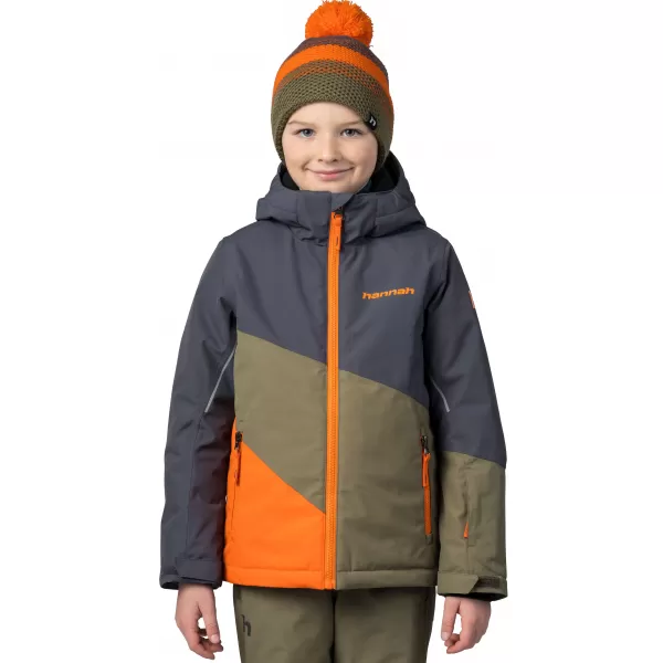  Kinderjacke HANNAH KIGALI JR ASPHALT/VERBRANNTE OLIVE 