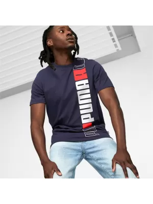 Herren-T-Shirt PUMA ESS+ LOGO LAB TEE 675916-06 BLAU