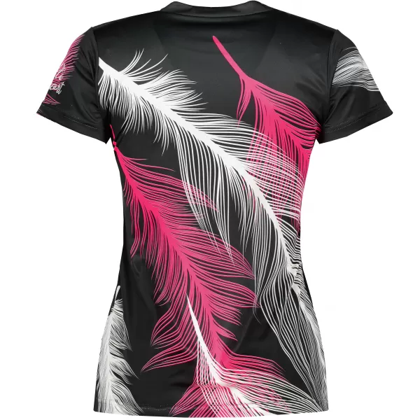  Hochwertiges Funktions-T-Shirt für Damen ALTISPORT VOJ/ALW001TR01 SCHWARZ ROSA 